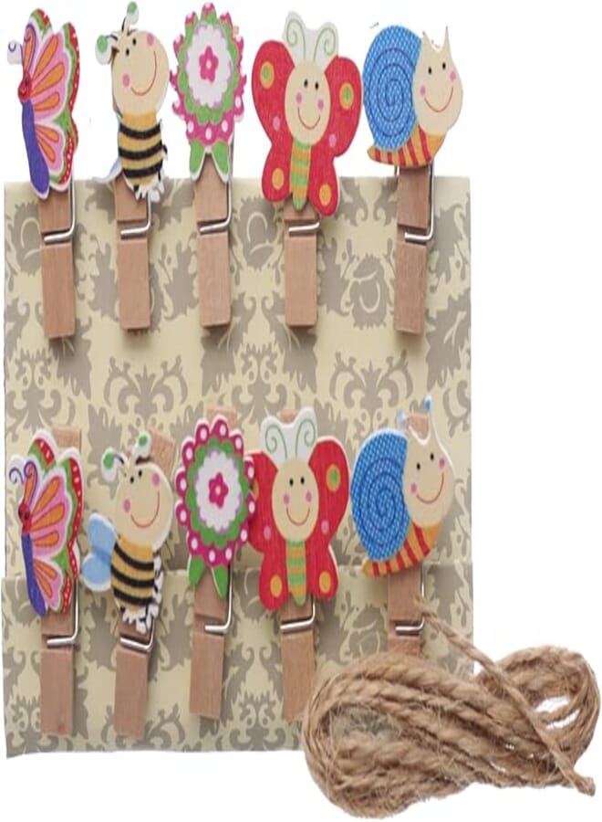 SONIX Wooden Paper Clip Shapes S-3025090, Single Pack